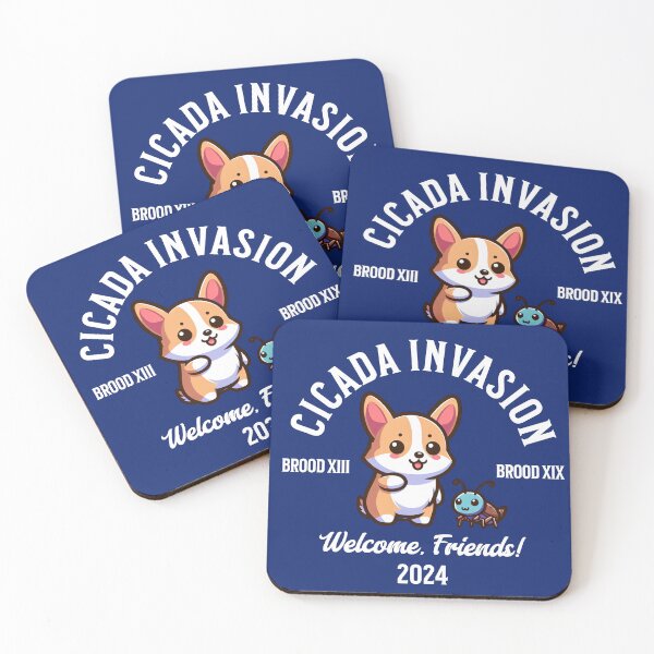 Item preview, Cicada Invasion 2024 Cute Corgi designed and sold by Zelda's Garden.