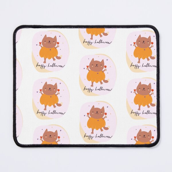 Item preview, "Happy Halloween: Cute Cat Greeting Card" designed and sold by hjian8219.