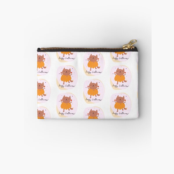 Item preview, "Happy Halloween: Cute Cat Greeting Card" designed and sold by hjian8219.