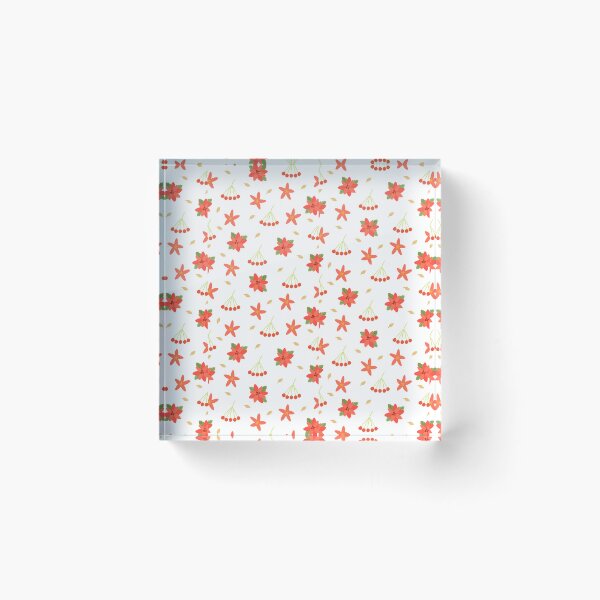 Item preview, Holiday Blooms: Christmas Flowers and Berries Seamless Pattern" designed and sold by hjian8219.