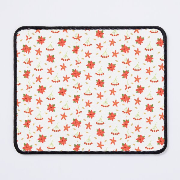 Item preview, Holiday Blooms: Christmas Flowers and Berries Seamless Pattern" designed and sold by hjian8219.