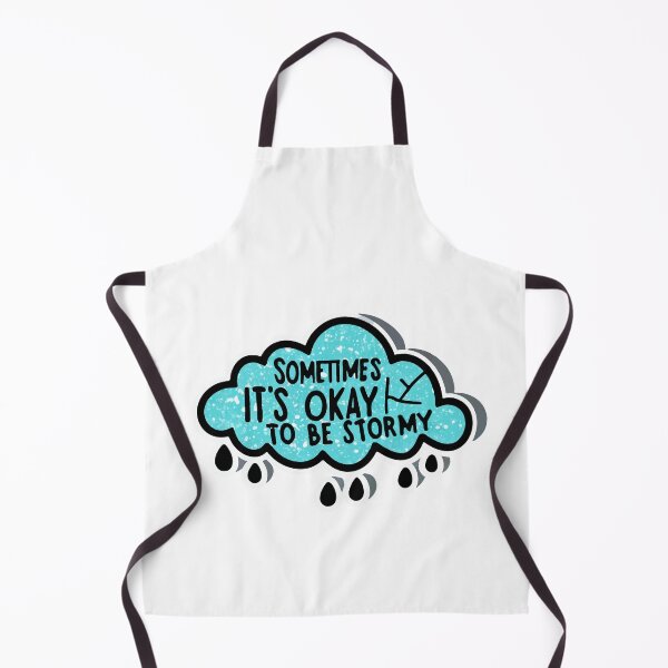 Item preview, Whimsical Glitter Rain Cloud - 'Sometimes it's okay to be stormy' designed and sold by NiftyWrx.