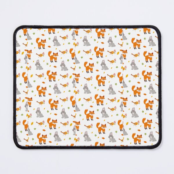 Item preview, Woodland Friends: Hare and Fox Seamless Pattern designed and sold by hjian8219.