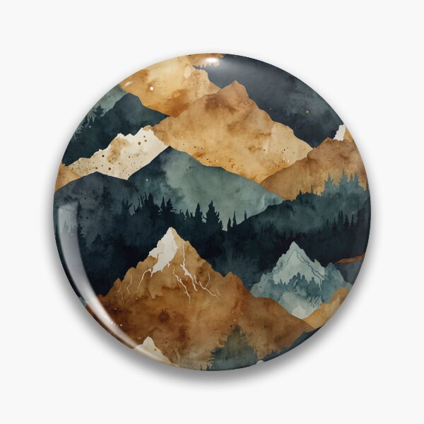 Item preview, Montañas de acuarela designed and sold by PatternPuppy.