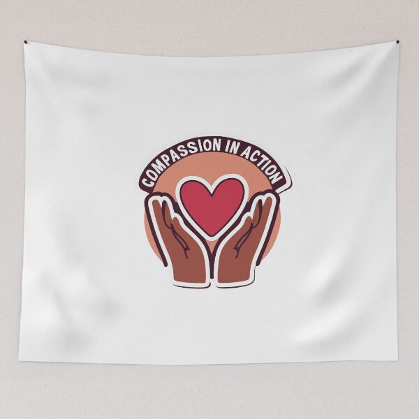 Item preview, Compassion in Action - Heart and Hands Embrace designed and sold by NiftyWrx.