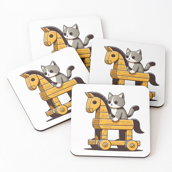 Item preview, Cat Ride Trojan Horse designed and sold by Designowner.