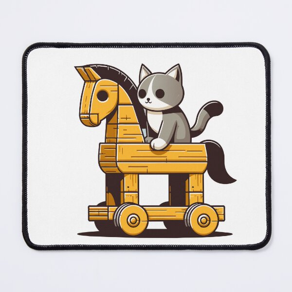 Item preview, Cat Ride Trojan Horse designed and sold by Designowner.