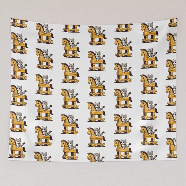 Item preview, Cat Ride Trojan Horse designed and sold by Designowner.