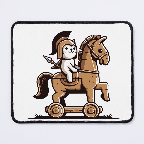 Item preview, Cat Ride Trojan Horse designed and sold by Designowner.