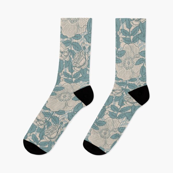 Item preview, French Rose - Teal Blue designed and sold by latheandquill.