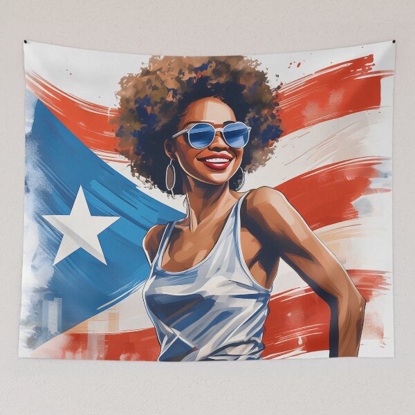 Item preview, Puerto Rican Curly Hair Woman  designed and sold by Liomal.