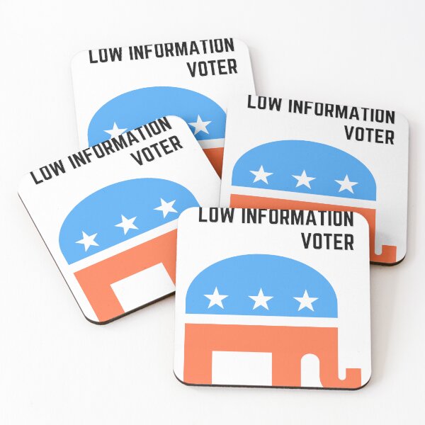 Item preview, Low Information Voter - Republican Elephant - Funny designed and sold by JRRouse.