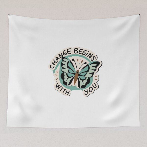 Item preview, Change Begins with You - Butterfly Transformation designed and sold by NiftyWrx.