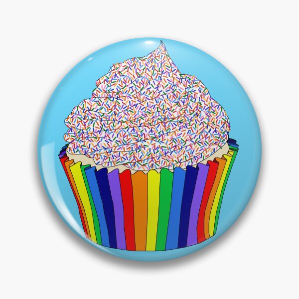 Item preview, Vanilla Cupcake with Rainbow Sprinkles designed and sold by Deborah Camp.