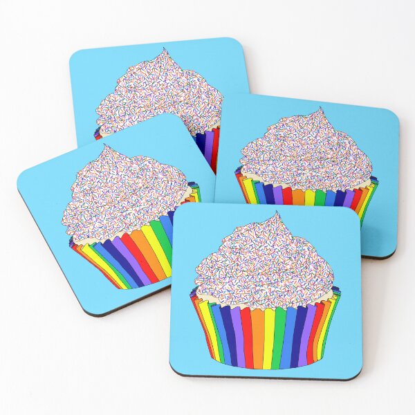 Item preview, Vanilla Cupcake with Rainbow Sprinkles designed and sold by Deborah Camp.
