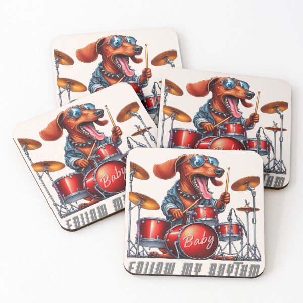 Item preview,   Drummer dachshund. "Follow my rhythm baby" designed and sold by Sublime Infinito.