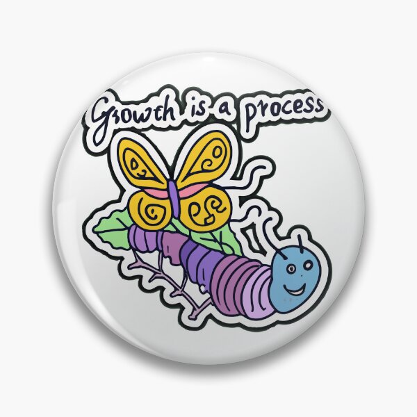 Item preview, Growth is a Process - Caterpillar to Butterfly Sketch designed and sold by NiftyWrx.