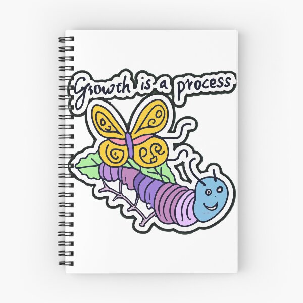 Item preview, Growth is a Process - Caterpillar to Butterfly Sketch designed and sold by NiftyWrx.
