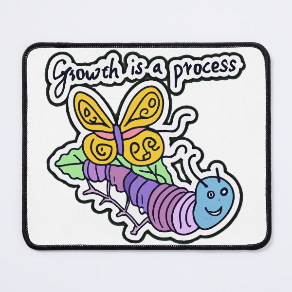 Item preview, Growth is a Process - Caterpillar to Butterfly Sketch designed and sold by NiftyWrx.