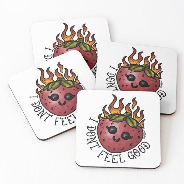 Item preview, “I Don’t Feel Good” Flash Tattoo designed and sold by IntrepidBeans.