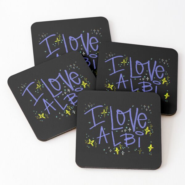 Item preview, I LOVE ALBI NAME PURPLE designed and sold by GIVENGRACE.ART.