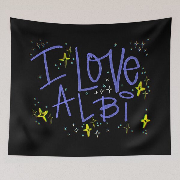 Item preview, I LOVE ALBI NAME PURPLE designed and sold by GIVENGRACE.ART.