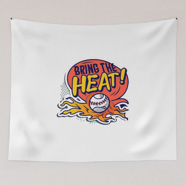 Item preview, Cartoon Fiery Fastball - Bring the Heat designed and sold by NiftyWrx.