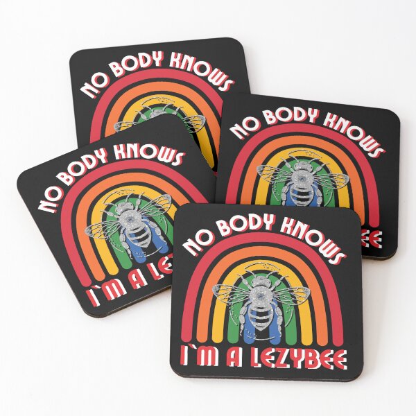Item preview, Nobody Knows I`m A LezyBee, Funny Pride Month Rainbow With a Bee Silver Glittered Clipart Retro Design designed and sold by Raise2Shine.