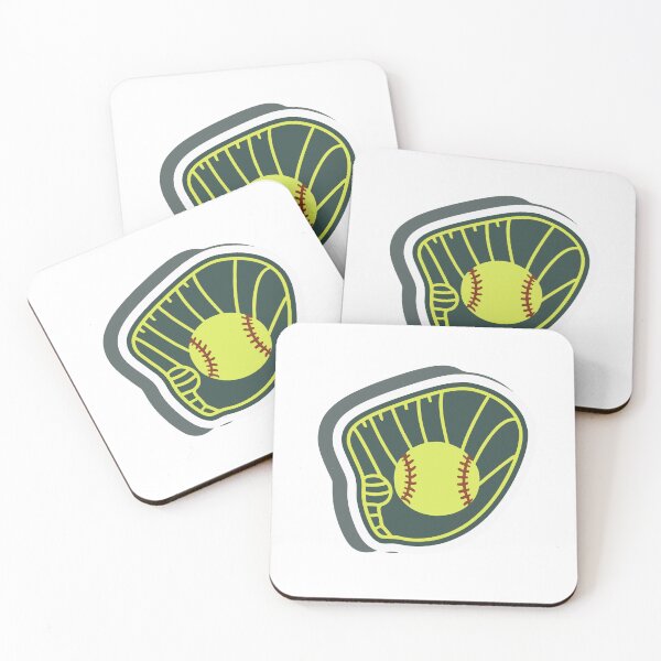 Artikelvorschau, Minimalistisches Catcherhandschuh- und Softball-Design entworfen und verkauft von NiftyWrx.