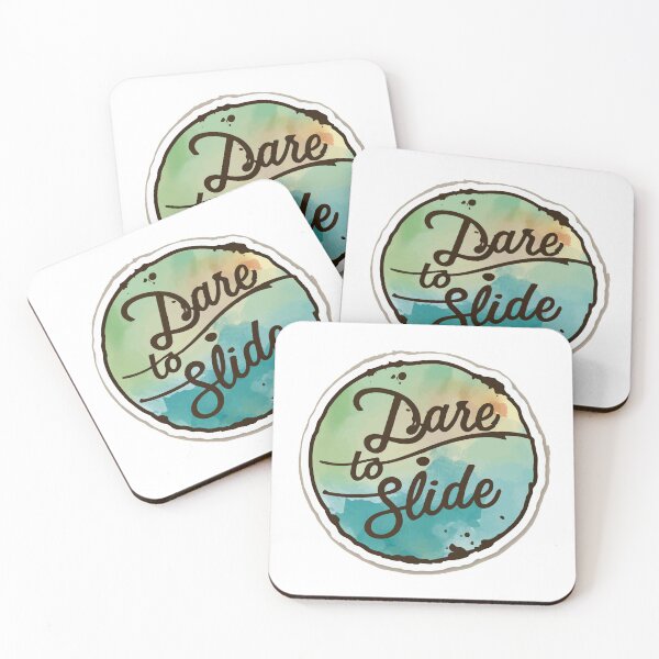 Item preview, Dare to Slide - Inspirational Softball Watercolor Art designed and sold by NiftyWrx.