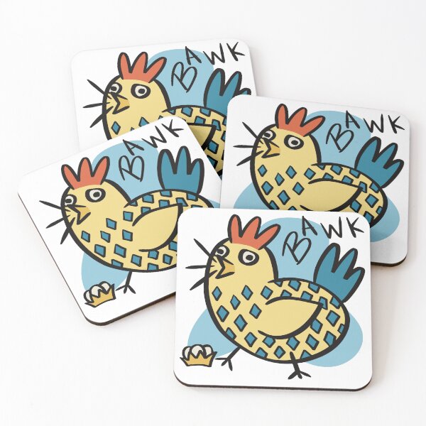 Artikelvorschau, Niedliches blaues brüllendes Huhn entworfen und verkauft von omgchickens.