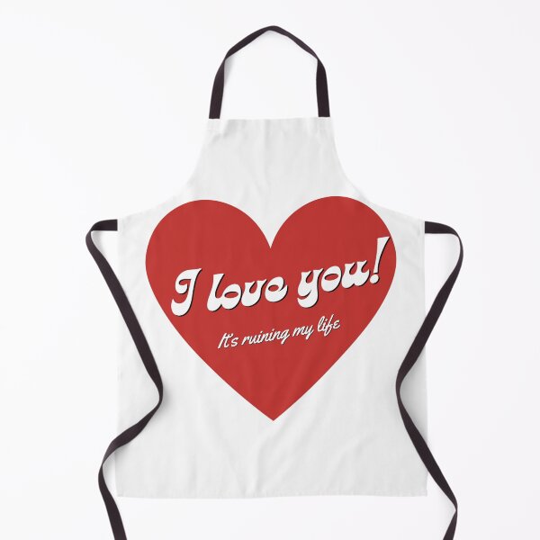 Artikelvorschau, Ich liebe dich, es ruiniert mein Leben – Red Heart – Songtext entworfen und verkauft von Love And A Design.