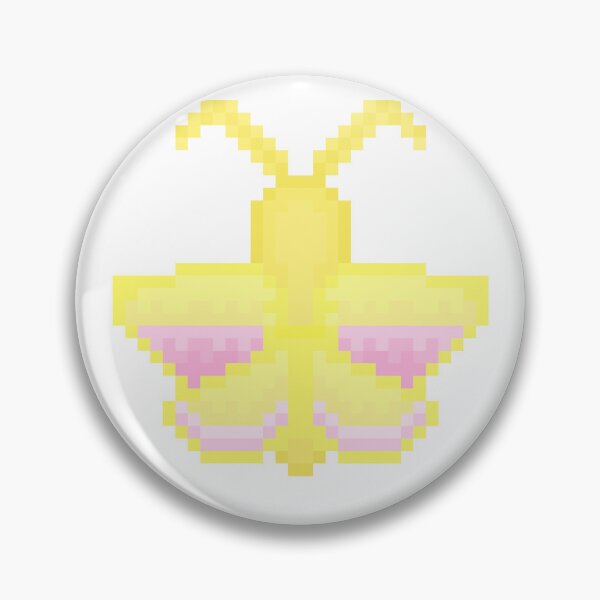 Item preview, Rosy Maple Moth Pixel Art designed and sold by bugpixels.
