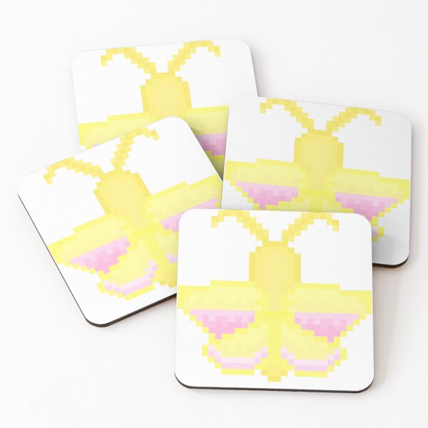 Item preview, Rosy Maple Moth Pixel Art designed and sold by bugpixels.