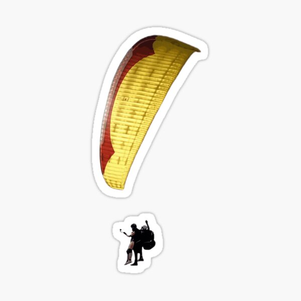 Tandem Paragliding flight Sticker