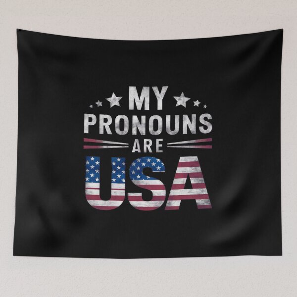 Item preview, My Pronouns Are  USA designed and sold by PlanetMarker.