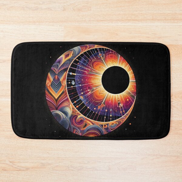 Item preview, Colorful Eclipse Optical Illusion designed and sold by ArtemisDesignAI.