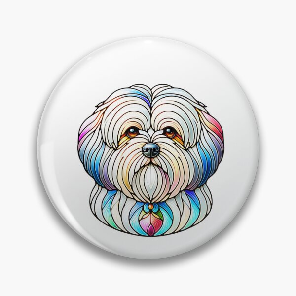 Item preview, Stain Glass Coton De Tulear designed and sold by TheAnimalZ00.
