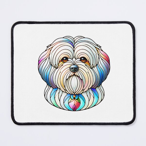 Item preview, Stain Glass Coton De Tulear designed and sold by TheAnimalZ00.