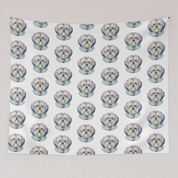 Item preview, Stain Glass Coton De Tulear designed and sold by TheAnimalZ00.