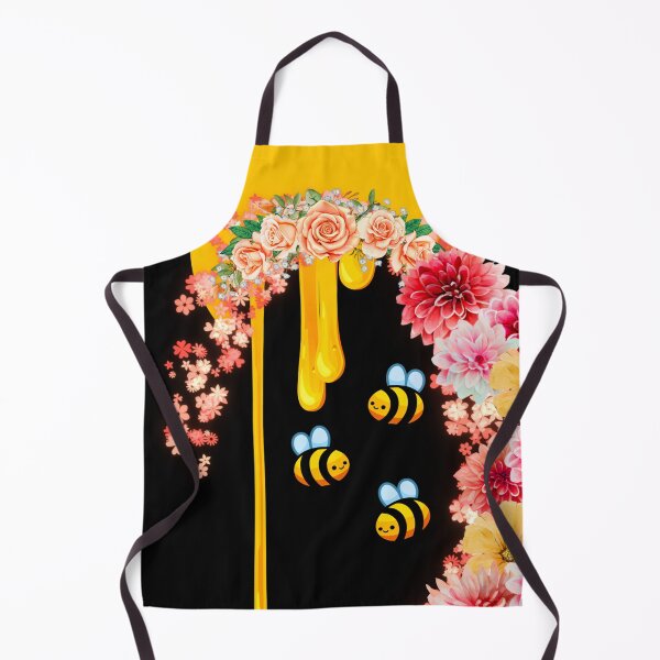 Item preview, Honey Moon Bees With Pink Flowers designed and sold by SassyArtistry.