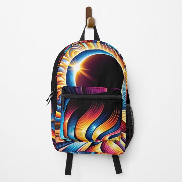 Item preview, Colorful Eclipse Optical Illusion designed and sold by ArtemisDesignAI.