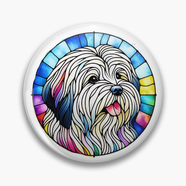 Item preview, Stained Glass Coton De Tulear designed and sold by TheAnimalZ00.