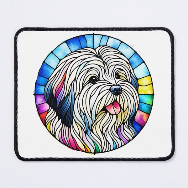 Item preview, Stained Glass Coton De Tulear designed and sold by TheAnimalZ00.