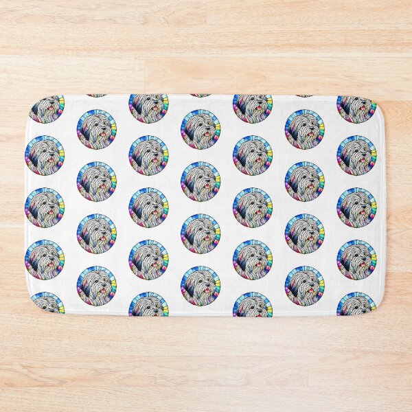 Item preview, Stained Glass Coton De Tulear designed and sold by TheAnimalZ00.