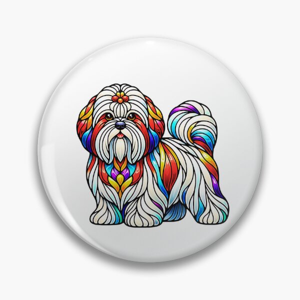 Item preview, Stain Glass Coton De Tulear designed and sold by TheAnimalZ00.