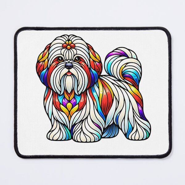 Item preview, Stain Glass Coton De Tulear designed and sold by TheAnimalZ00.