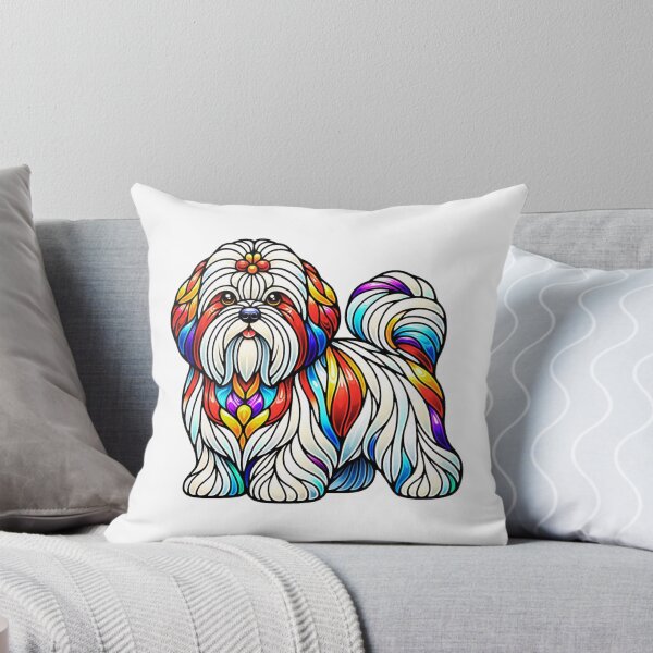 Item preview, Stain Glass Coton De Tulear designed and sold by TheAnimalZ00.