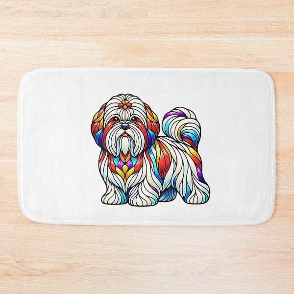 Item preview, Stain Glass Coton De Tulear designed and sold by TheAnimalZ00.