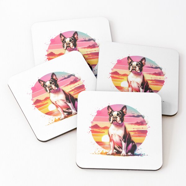 Artikelvorschau, Boston Terrier Sonnenuntergang entworfen und verkauft von TheAnimalZ00.